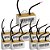 KIT 10 CAPACITOR 10 UF X 250V 2 FIOS METALIZADO QUADRADO COM SUP. TRIO - Imagem 1