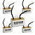 KIT 5 CAPACITOR 10 UF X 250V 2 FIOS METALIZADO QUADRADO TRIO - Imagem 1