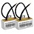 KIT 2 CAPACITOR PERMANENTE 4uF 250/300/400V 2 FIOS QUADRADO TRIO C/ CHAPA - Imagem 1
