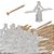 KIT 20 PARAFUSO +20 BUCHAS PLÁSTICAS PARA DRYWALL 24 A 32MM - Imagem 1
