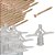 KIT 50 PARAFUSOS +50 BUCHAS PLÁSTICAS PARA DRYWALL 24 A 32MM - Imagem 1