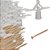 KIT 50 PARAFUSOS + 50 BUCHA  PLASTICO DRYWALL 15A23MM - Imagem 1