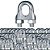 KIT 100 GRAMPOS CLIPS PARA CABO DE AÇO 1/4 - Imagem 1