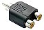 ADAPTADOR JACK RCA X 2 RCA - Imagem 1
