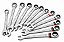 JOGO CHAVE COMBINADA CRV MTX 8 A 19MM COM E SEM CATRACA - Imagem 1