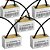 KIT 5 CAPACITOR 2X250/300/400V QUADR 2 FIOS METALIZADO TRIO - Imagem 1
