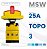 CHAVE SECCIONADORA MSW063B-3P00-3R-135 18841017 WEG - Imagem 2