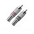 PLUG JACK RCA 6MM PT VM - Imagem 2