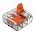 CONECTOR WAGO 3VIAS  P CABO ATE 6MM 41A 221613 TRANSPARENTE - Imagem 1