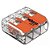 CONECTOR WAGO 3VIAS  P CABO ATE 6MM 41A 221613 TRANSPARENTE - Imagem 2
