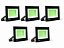 KIT 5 REFLETOR LED 100W VERDE BIVOLT - Imagem 1