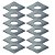 Kit 10 Arruelas Quadradas 5/8 em Aço Galvanizado a Fogo para Poste e Estrutura - Imagem 1