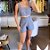 Conjunto Cropped e Short Alfaiataria – Cinza | Tamanho M - Imagem 1