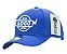 Boné Tomflex Aba Curva Gorgurão Azul Liso Aberto 6 Gomos - Imagem 1