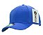 Boné Tomflex Aba Curva Gorgurão Azul Liso Aberto 6 Gomos - Imagem 4