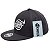 Boné Tomflex Masculino Aba Reta Snapback Aberto Cinza Escuro - Imagem 1