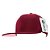 Boné Vinho Liso Aba Reta Snapback Fechado - Imagem 4