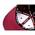 Boné Vinho Liso Aba Reta Snapback Fechado - Imagem 5