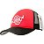 oné Tomflex Unissex Masculino Feminino Tela Trucker Aberto Preto Vermelho - Imagem 1