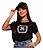 Camiseta TXC Feminina Estampada Preta REF 50682 - Imagem 1