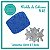 Molde de Silicone 46 - Aplique Retangular - Imagem 1