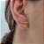 Brinco Ear Cuff Mini Estrelas Vazados Folheado Em Ouro 18k - Imagem 2