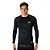 Blusa Treino Manga Longa Futevôlei Masculina Poliamida Preta e Amarela - Imagem 1