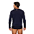 Blusa Treino Manga Longa Futevôlei Masculina Poliamida Preta e Branco - Imagem 4