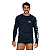 Blusa Treino Manga Longa Futevôlei Masculina Poliamida Preta e Branco - Imagem 1