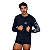 Blusa Treino Manga Longa Futevôlei Masculina Poliamida Preta e Branco - Imagem 3