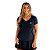 Baby look Poliamida Beach Tennis Feminino Preto - Imagem 1