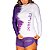 Manga Longa Treino Feminino Free On Sand Roxo Degradê - Imagem 5