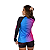 Blusa Treino Manga Longa Feminino Free On Sand Rosa e Azul - Imagem 5