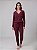 Pijama Suede Canelado Com Renda - Imagem 1