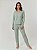 Pijama Suede Canelado Com Renda - Imagem 3