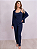 Conjunto Pijama 3 Peças Suede Canelado - Imagem 3