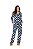 Pijama Camisaria Manga Longa Azul Marinho - Imagem 1