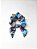 Scrunchie estampado laço removível - Imagem 1