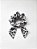 Scrunchie estampado laço removível - Imagem 4