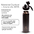 Garrafa Termica Exsilpaty Isolada Vacuo 650 ML Black Gray Light - Imagem 4