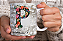 Caneca Porcelana 325ml Personalizada Letra Floral - Imagem 16