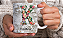 Caneca Porcelana 325ml Personalizada Letra Floral - Imagem 11