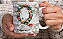 Caneca Porcelana 325ml Personalizada Letra Floral - Imagem 17