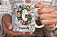 Caneca Porcelana 325ml Personalizada Letra Floral - Imagem 7