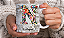 Caneca Porcelana 325ml Personalizada Letra Floral - Imagem 14