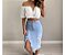 Saia jeans Lola fenda lateral - Imagem 1