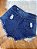 Shorts Jeans Feminino  Desfiado Hot Pants Destroyed - Imagem 5