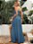 Conjunto clara Cropped e saia longa blue - Imagem 3