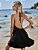 Vestido Ariana preto frente única costa nua - Imagem 2