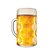 Caneca de Vidro Cerveja Chopp Festa Presente 610ml  Mass Krug M - Imagem 1